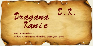 Dragana Kanić vizit kartica